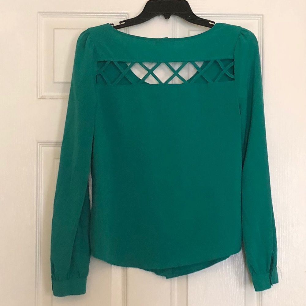 sleek button down blouse